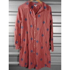 Purejill 100% Cotton Dress Sz M